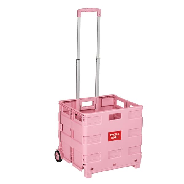 Hopfällbar aluminiumvagn, rosa, Kodustaar