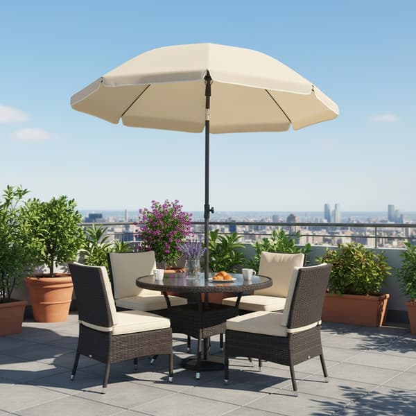 Strandparasol 160 cm Beige