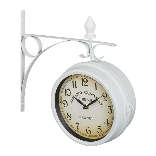 Vægur, 34x35x10 cm, Hvid, Kodustaar