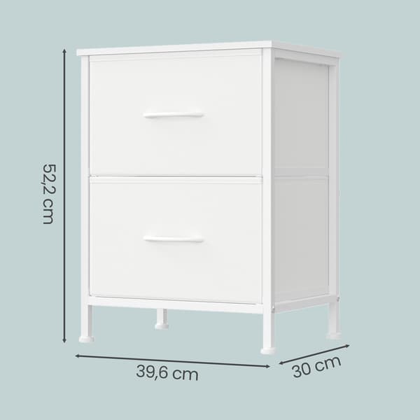 Byrå 30x39,6x52,2 cm Vit MDF