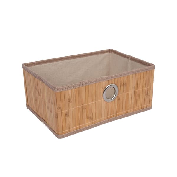 Hopfällbar korg 30x21x13 cm bambu