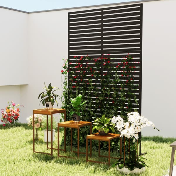 Rumdeler, 122x45x198 cm, Sort