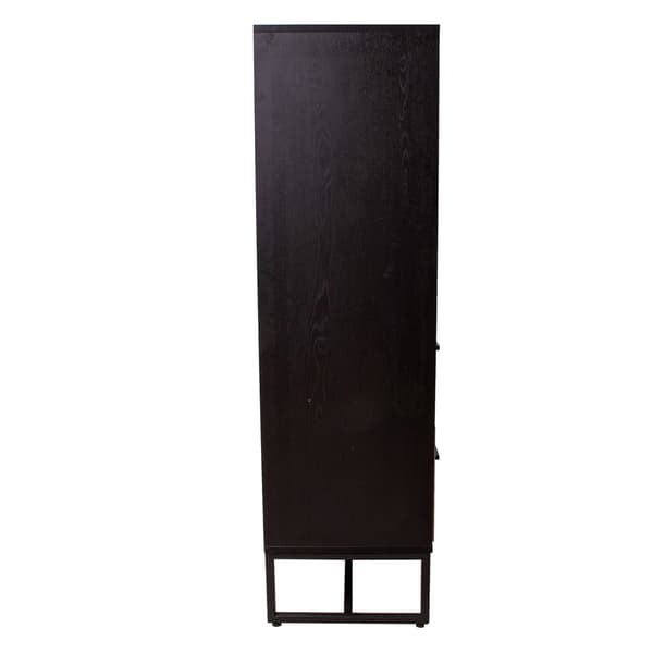 Skænk AMSTERDAM 100x40x140 cm Eg Sort