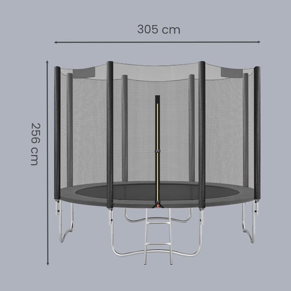 Trampolin 305 cm Stålramme Blå