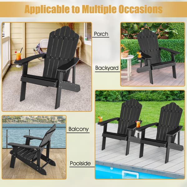 Adirondack havestole 2 stk 85x77x94 cm navy