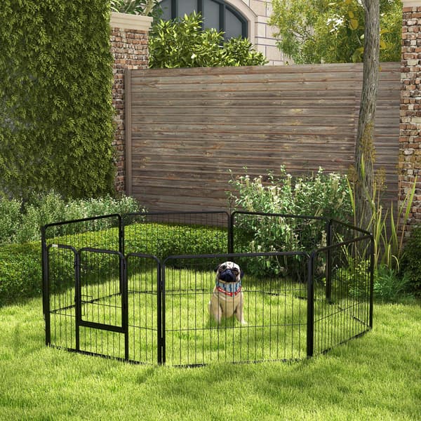 Hundlekbur 80x60 cm Svart Stål