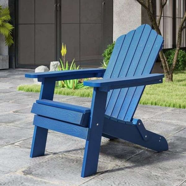 Sammenklappelig Adirondack-stol, 88x77x95 cm, Marineblå , Star