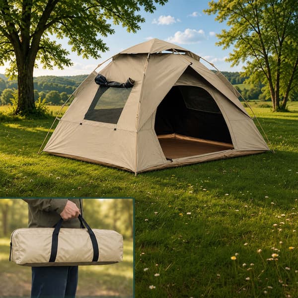Campingtelt til 3–4 personer, pop-up, Kodustaar