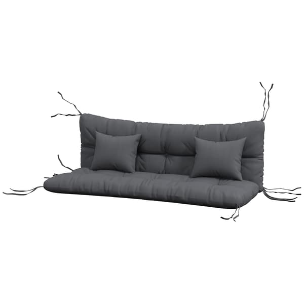 Sittdyna Set, 150x50x10 cm, Mörkgrå
