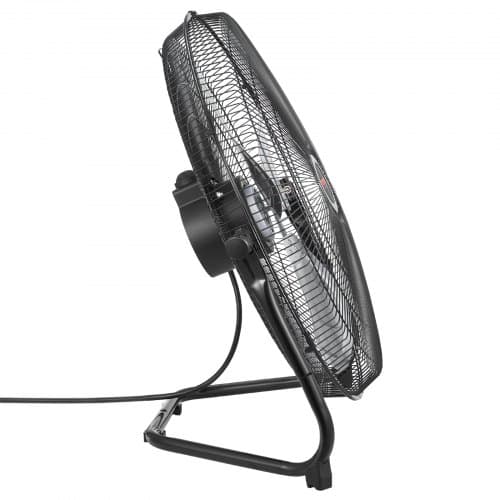 Gulvventilator, 60x26x60 cm, Sort, Metal