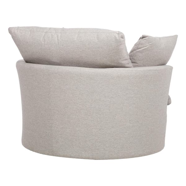 Lænestol FLUFFY 110x105x65/86 cm lysegrå