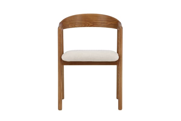 Spisebordsstol Långön 49x48 cm Brun Beige Stof