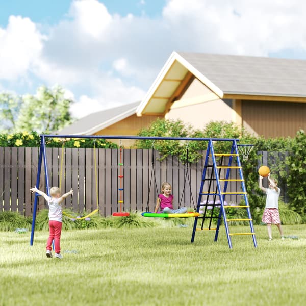 Børnegynge sæt, 350x183x200 cm, Multifarvet