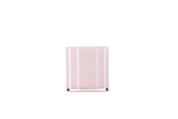 Lanterne, Glora, 10x10 cm, Pink, Glas