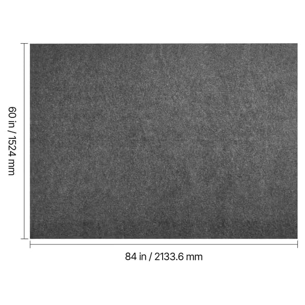 Mattoalusta, 152x213.4x0.3 cm, vaaleanharmaa
