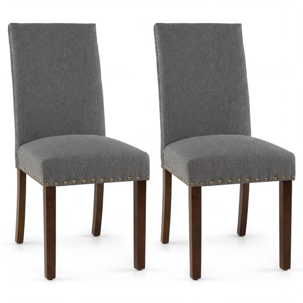 Spisestuestole 2 stk 67x44,5x96 cm grå