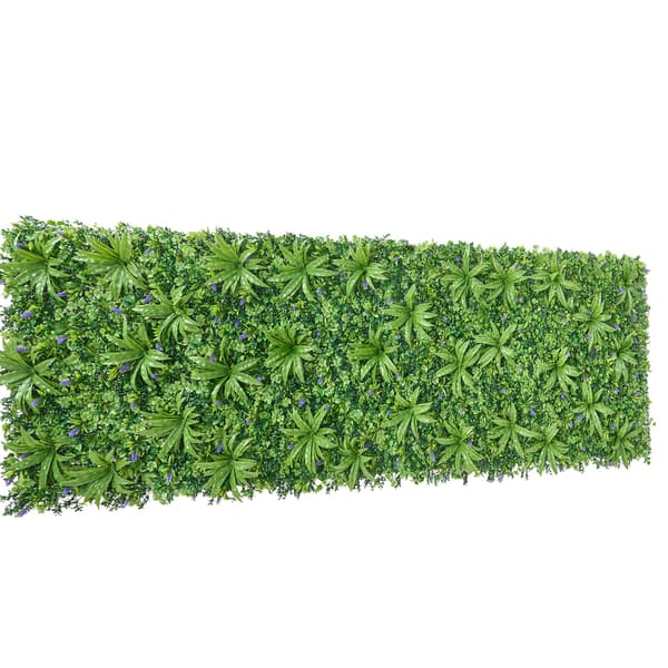 Kunstig plantevæg, 101.6x304.8 cm, grøn