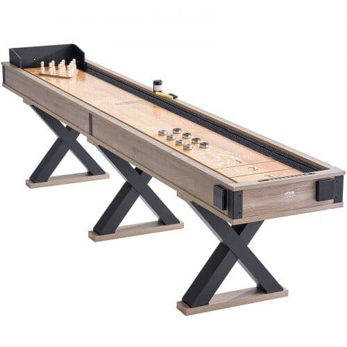 Shuffleboardbord 350x71x81 cm 2-i-1 spelset