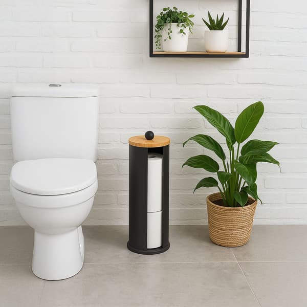 Toiletpapirholder 3 ruller metal opbevaring, Kodustaar