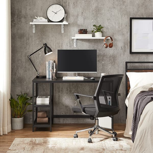 Datorbord 120x60x75 cm Svart Stål