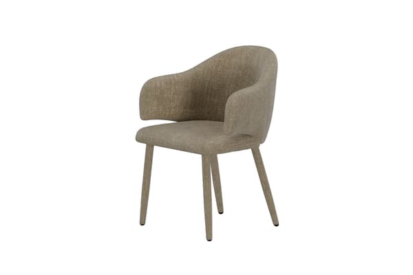 Ruokatuoli Evelin 47x50x50 cm Beige Sametti