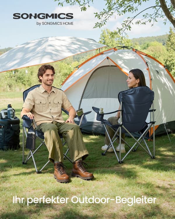 Campingstol 61x93x108 cm Blå