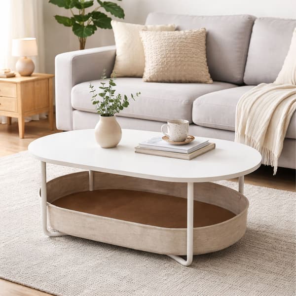 Soffbord, Ovalt, Beige, Kodustaar