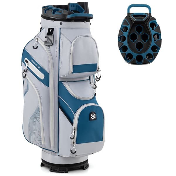 Golfbag, 127 cm, Mörkblå - Material: polyester tyg, plast , Star