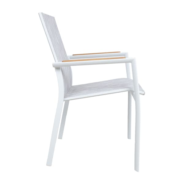 Stol SAVO 64x56x87 cm vit aluminium