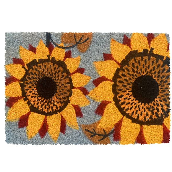 Dörrmatta i kokos, växter, 60x40 cm, Kodustaar