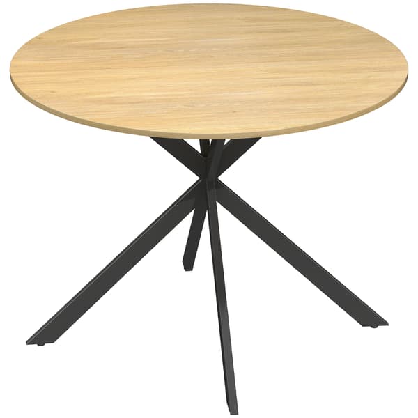 Matbord, 100x75 cm, Ek, Stål