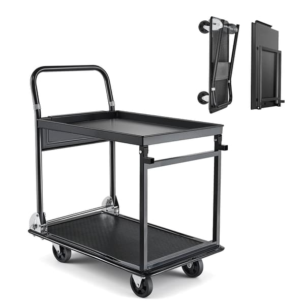 Platform håndvogn 73x47x82 cm stål foldbar