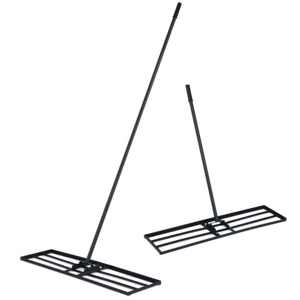Plæneafretter rive, 91x25x175 cm, Sort, Metal