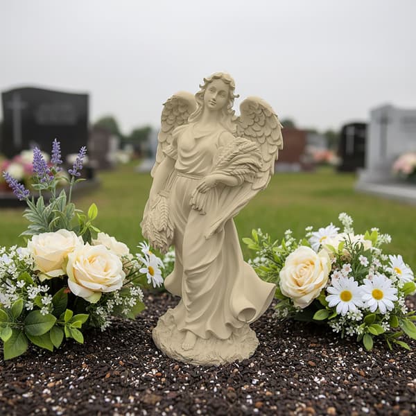 Grave Angel Stor 47 cm väderbeständig, Kodustaar