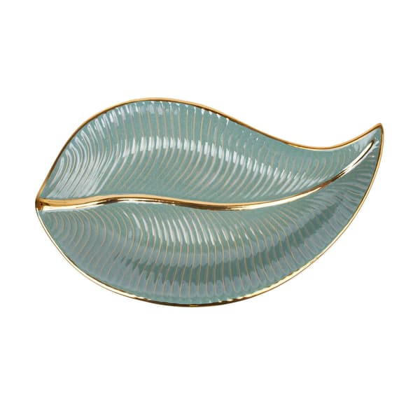 Tallerken 38x22 cm keramik