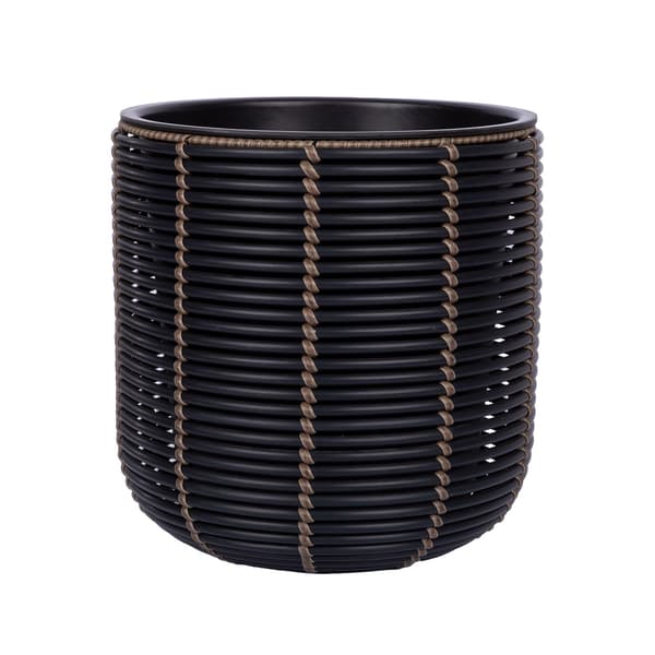 Planter 35x36 cm Sort Brun Flet
