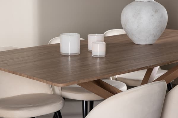 Spisebord Piazza 180x90 cm Mokka
