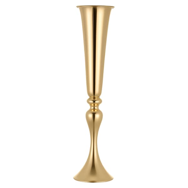 Blomvas 55x13 cm Guld Stål