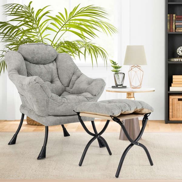 Lepotuoli, 81x77x96 cm, Harmaa/Beige , Star