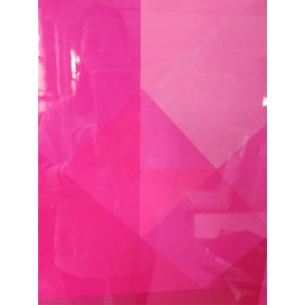 Väggkonst 80x80x3,3 cm Rosa Akryl