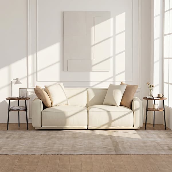 Sofabord sæt med 2 Ø39x57 cm brun