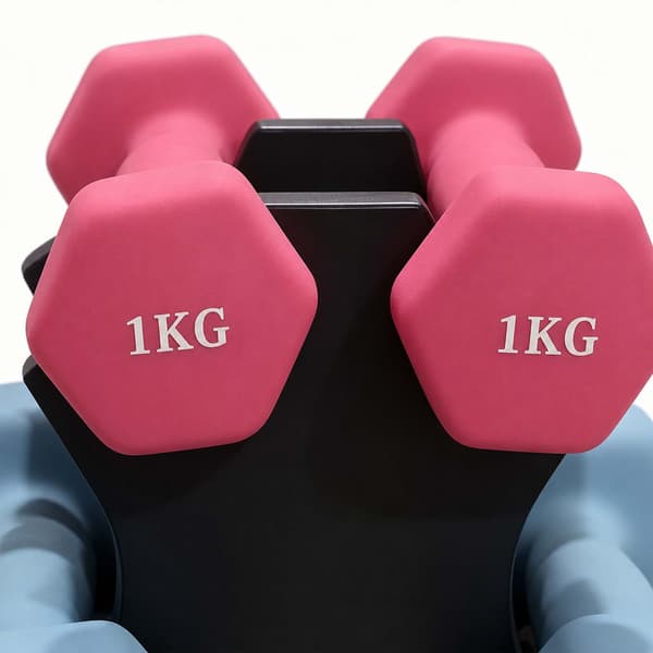 3 par hantlar med stativ, 1–3 kg, Kodustaar