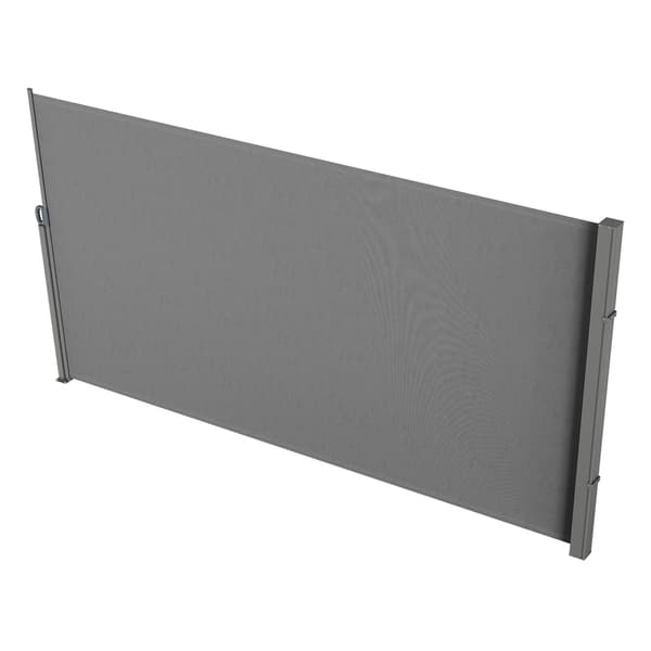 Utdragbar sidomarkis, 160x300 cm, grå, polyester vattentät