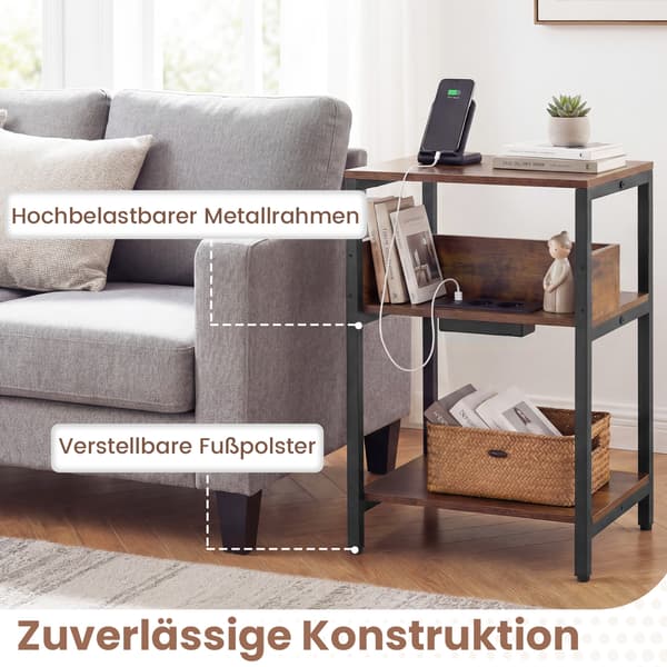 Sidebord 40x30x61 cm Brun Opbevaring , Star