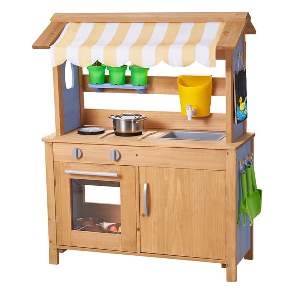 Mud Kitchen, 79,5x33,9x100 cm, Natur, Træ