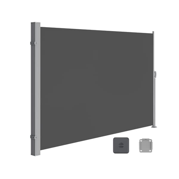 Vertikalmarkise 180x500 cm Antrasitt, polyester