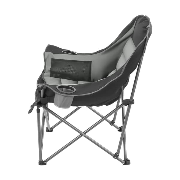 Campingstol 100x70x97,5 cm Sort og Grå Foldbar