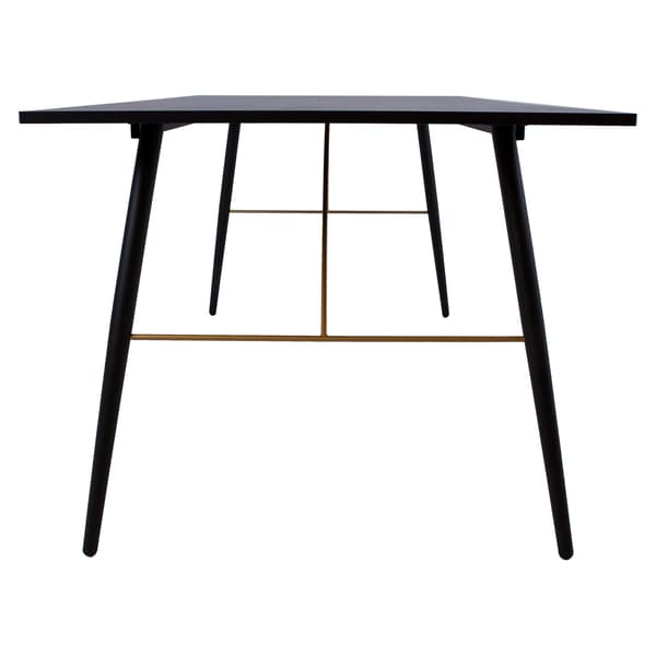 Spisebord LUXEMBOURG 160x90x75 cm Sort
