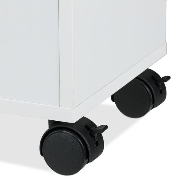 Rullvagn 78x21,5x63 cm Vit MDF, Kodustaar