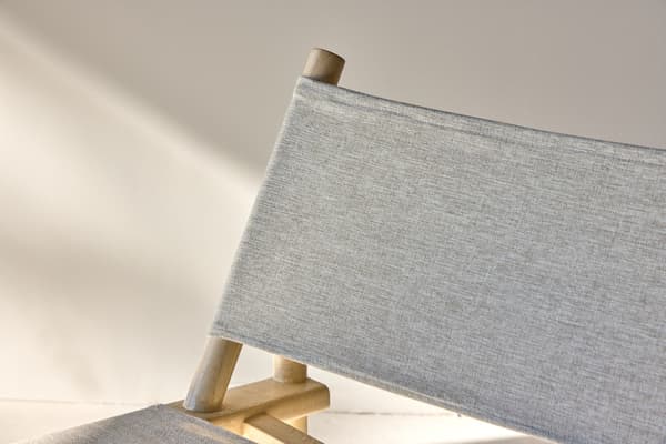 Lounge-tuoli Millo 43x40x65 cm Harmaa Nature polyesteri mango-puu